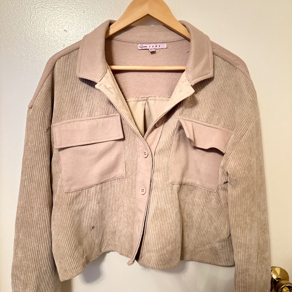 A milk chocolatey jacket